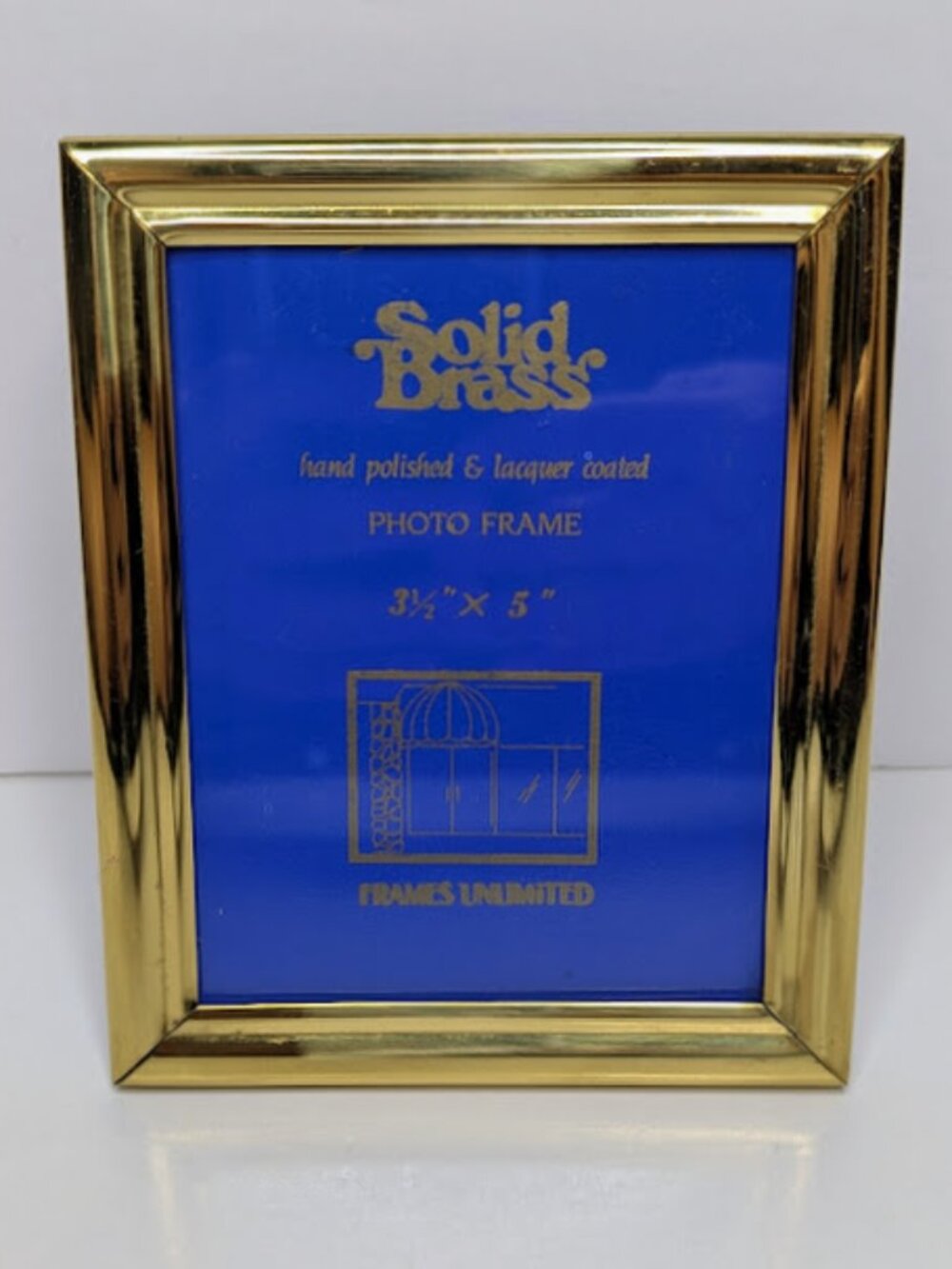 Frames Unlimited Solid Brass 3.5x5 Photo Frame